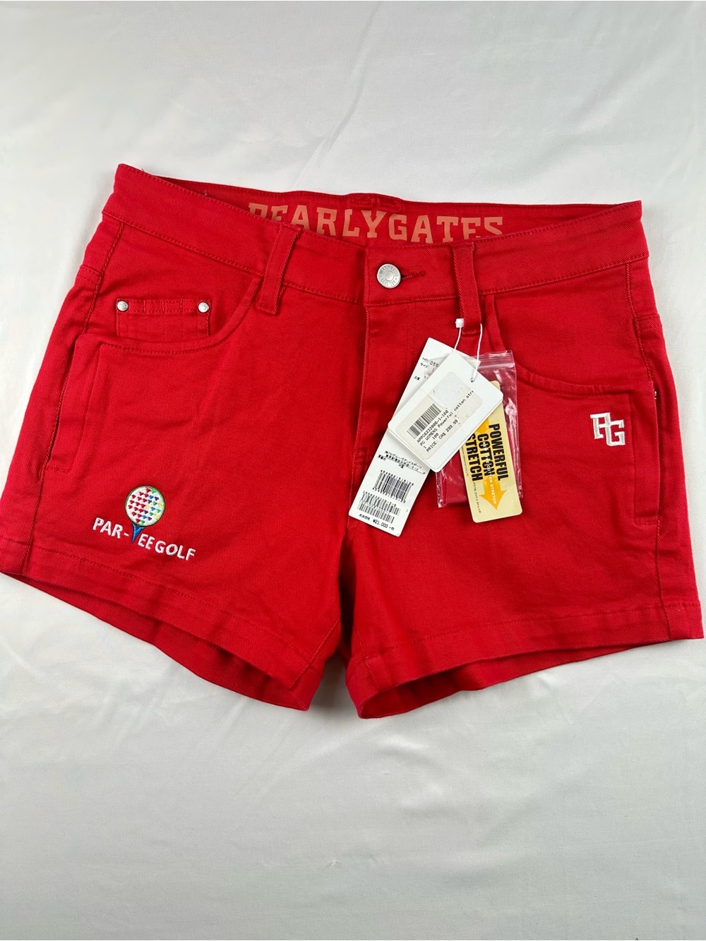 NWT Pearly Gates Women’s Red Golf Shorts Power Stretch Activewear Bottoms Sz 1